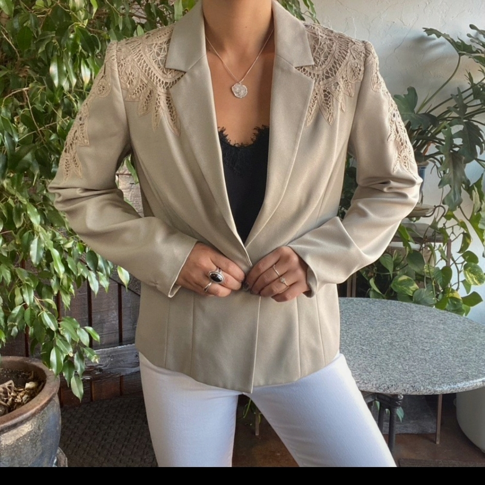 Vintage Together embroided embellished blazer